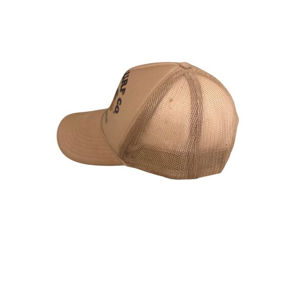 Koloa Surf Co. Beige Trucker Hat With Mesh Back & Adjustable Snap Closure Embroi - Picture 2 of 6
